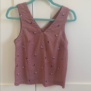 Women's Pink/Mauve Sleeveless Top